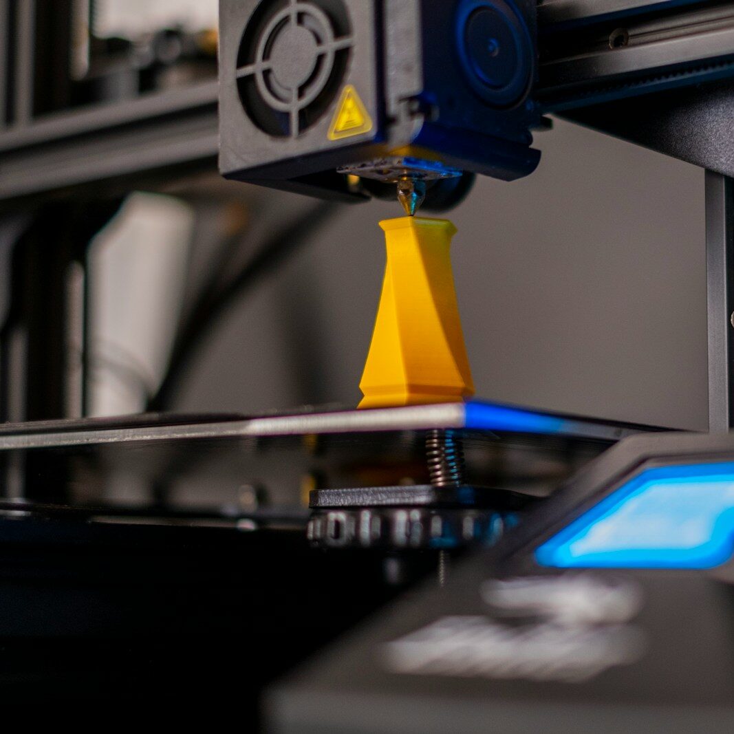 a close up of a machine with a blue light on it